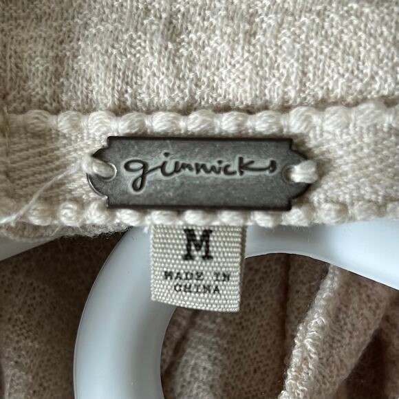 Gimmicks BKE peasant puff balloon sleeve embroidered smocked top bohemian boho M - Picture 11 of 12